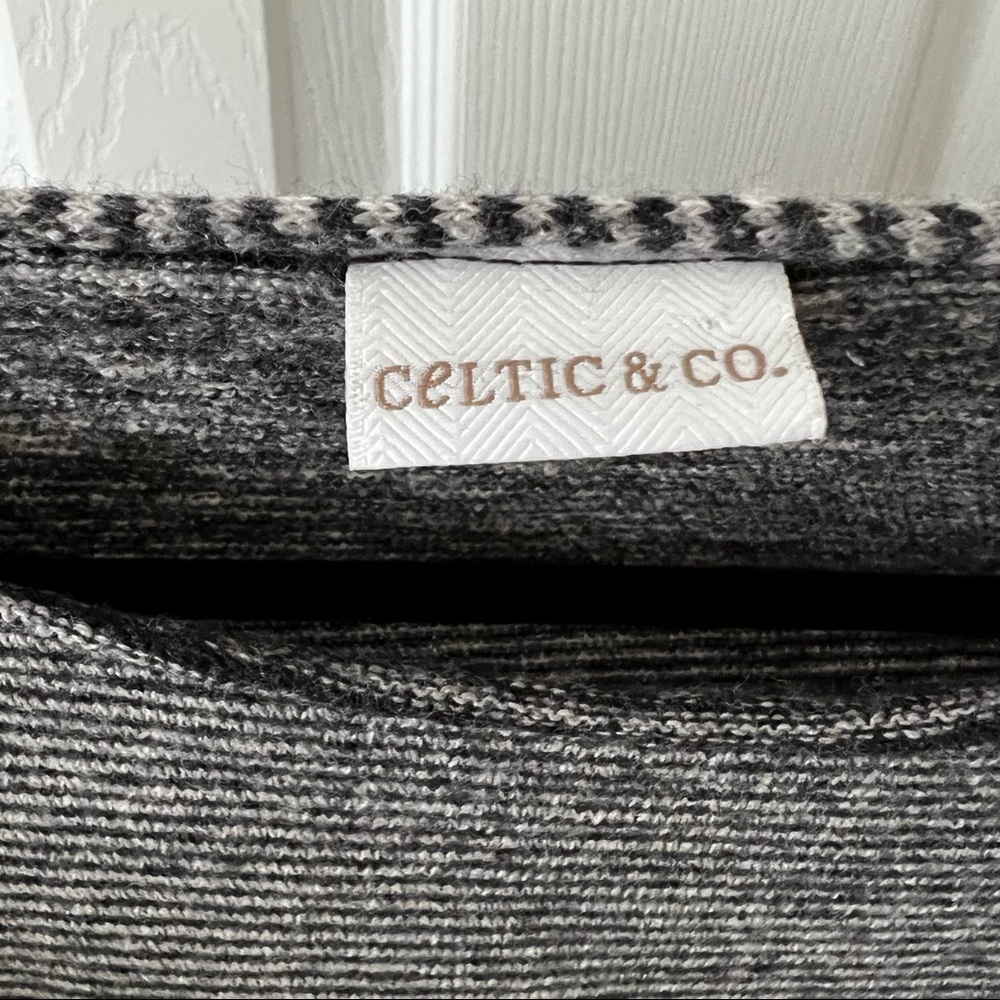 Gray Striped Women's Sweater - Picture 5 of 10